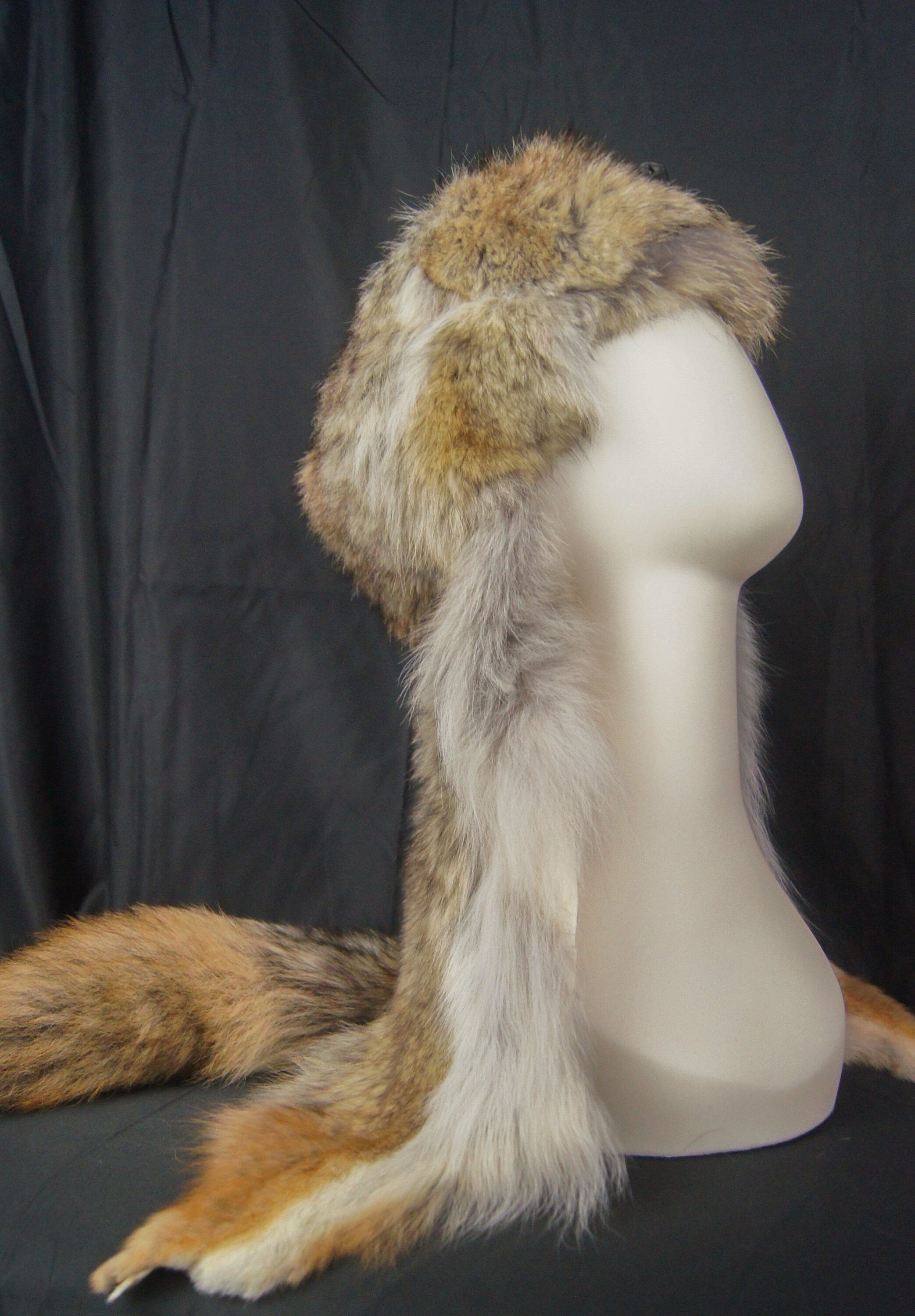 Coyote fur Mountain man hat