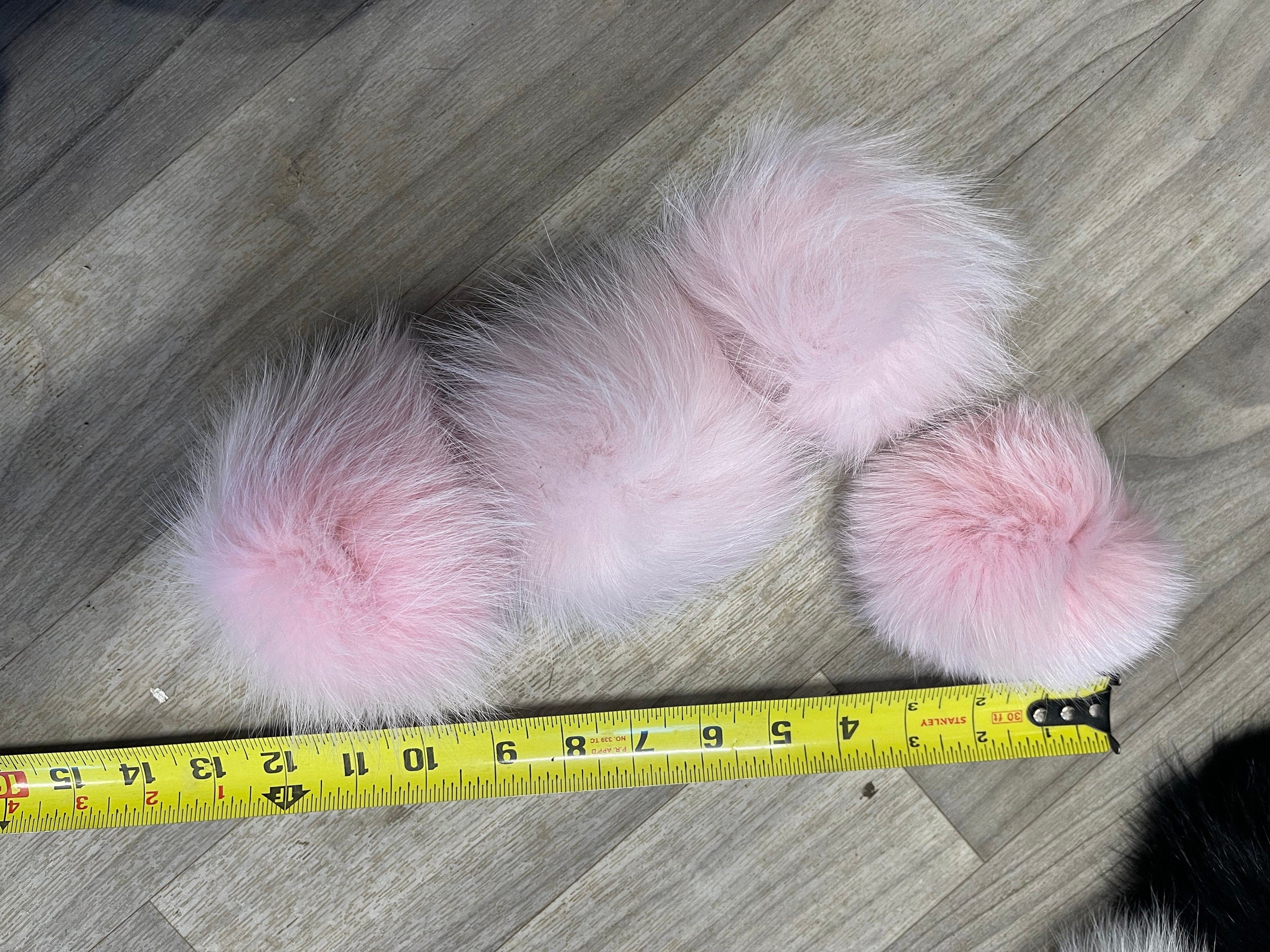 Fur Pom Pom real fur pon Pom fur accessory stylish fluffy gift