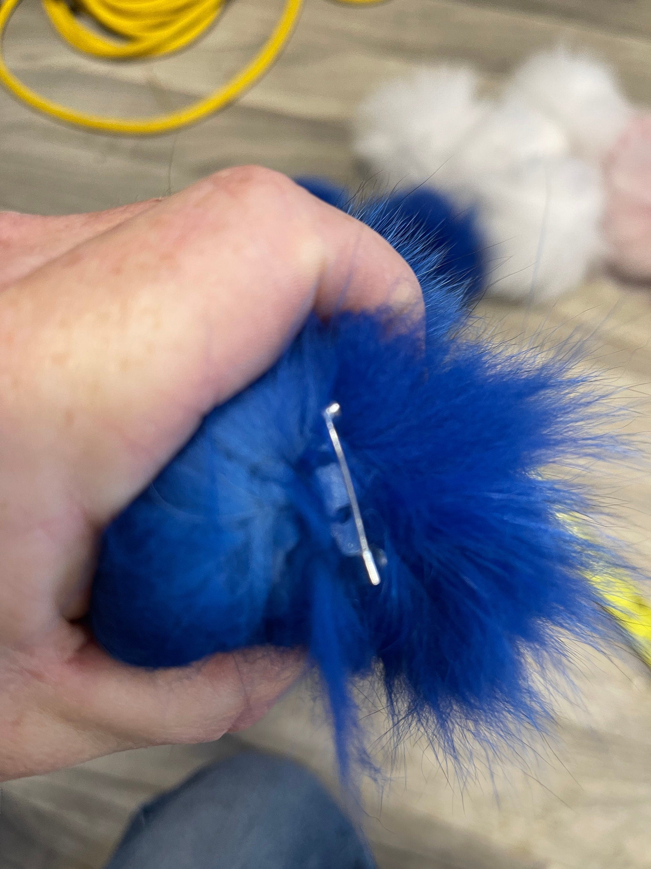 Fur Pom Pom real fur pon Pom fur accessory stylish fluffy gift