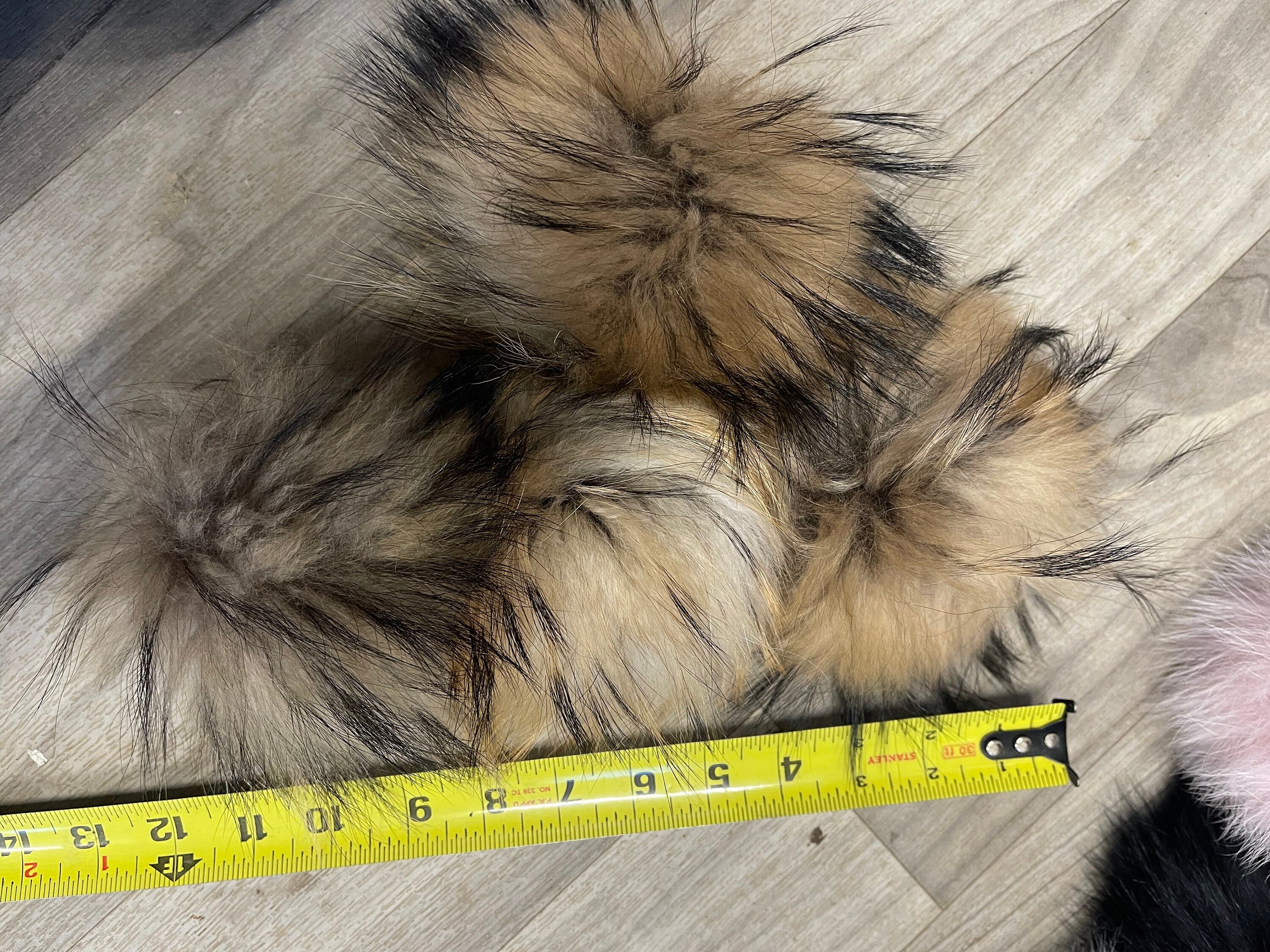 Fur Pom Pom real fur pon Pom fur accessory stylish fluffy gift