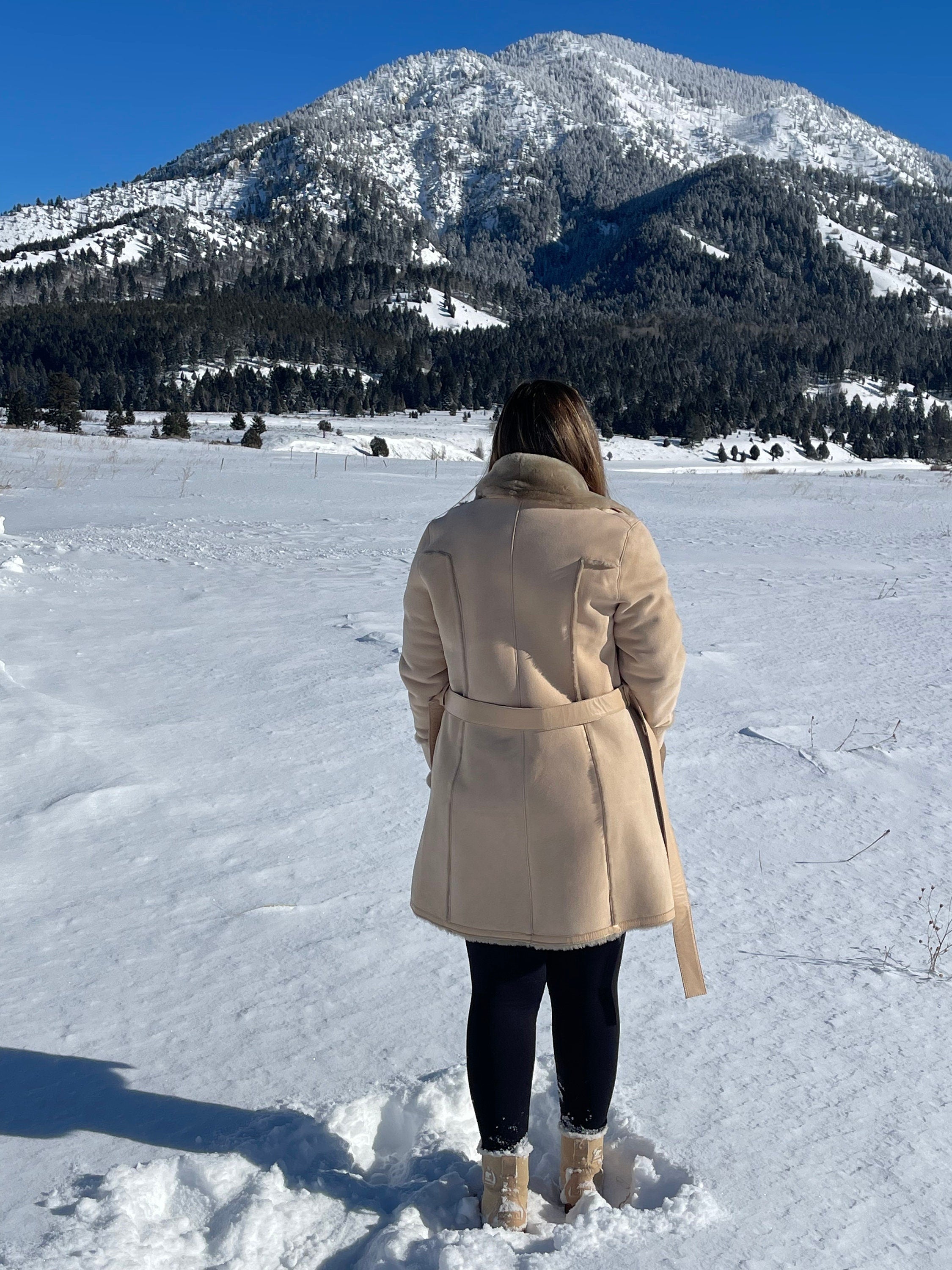 Beautiful shearling overcoat