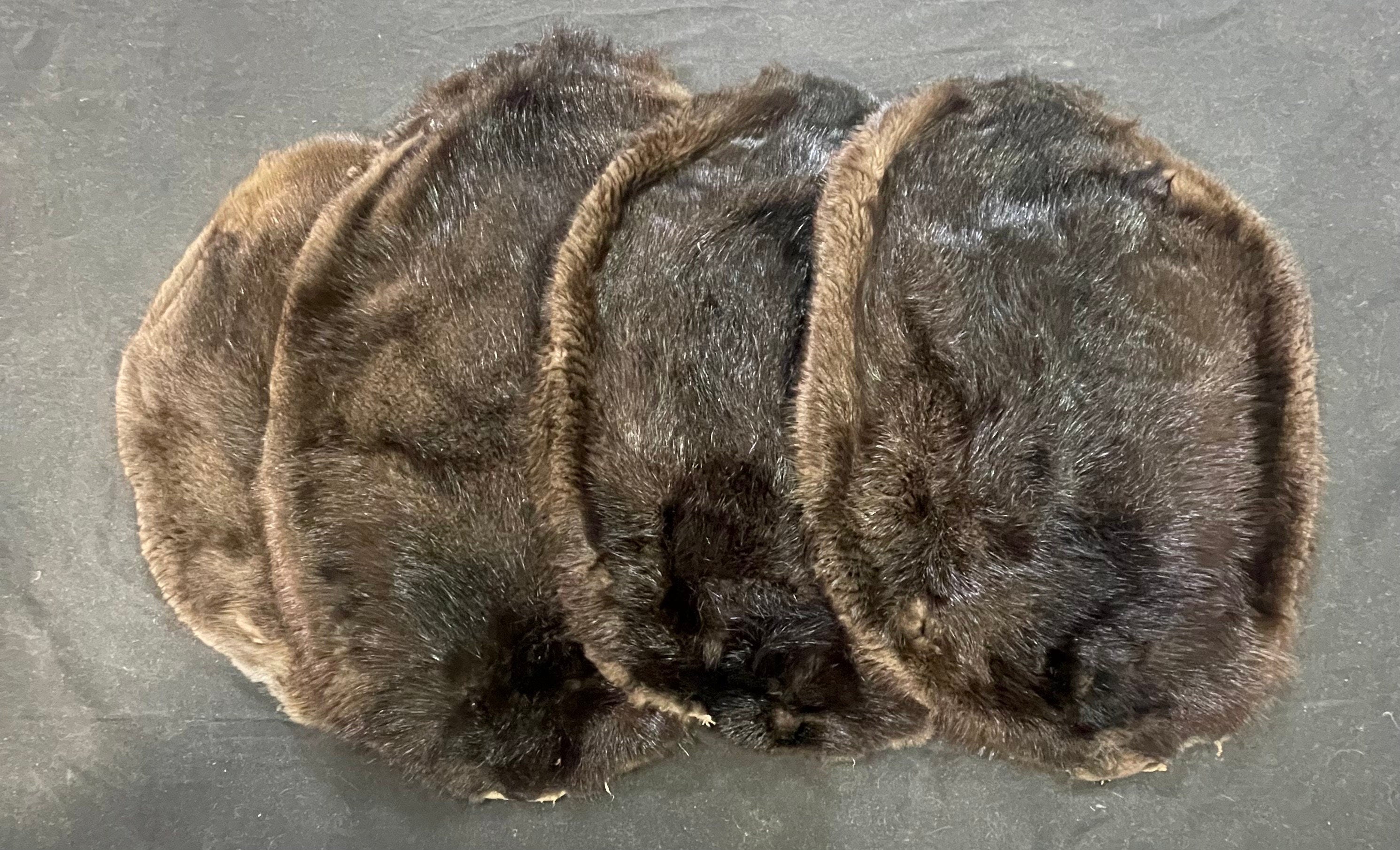Tanned natural black beaver hide. Soft tanned great quality