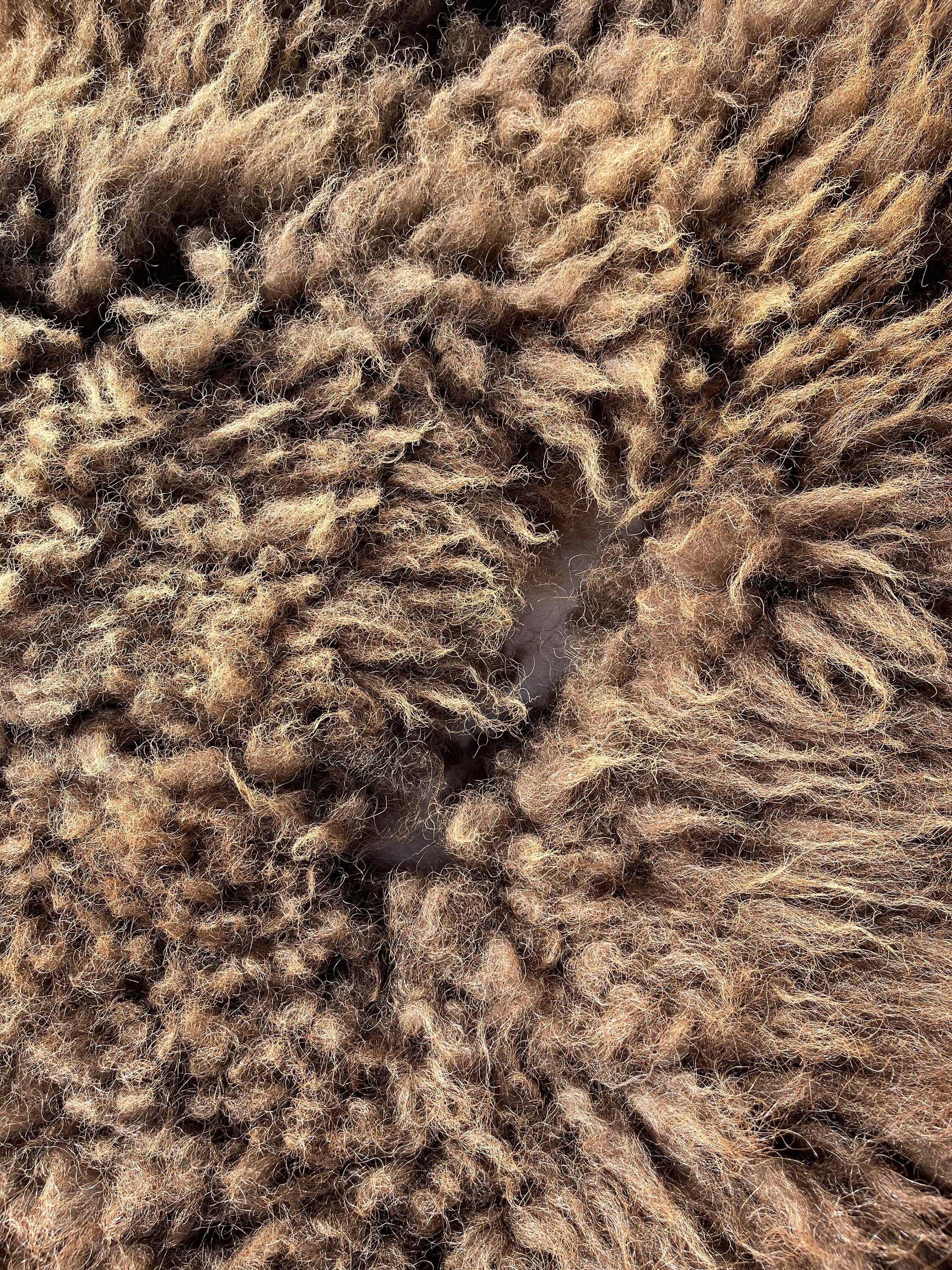 Craft grade Buffalo hide rug soft tanned