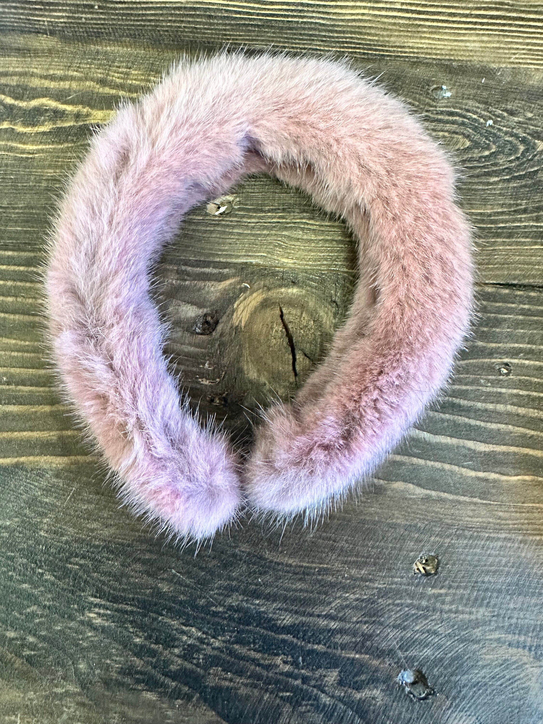 fur headband mink real fur accessories stylish fur headband fur gift idea