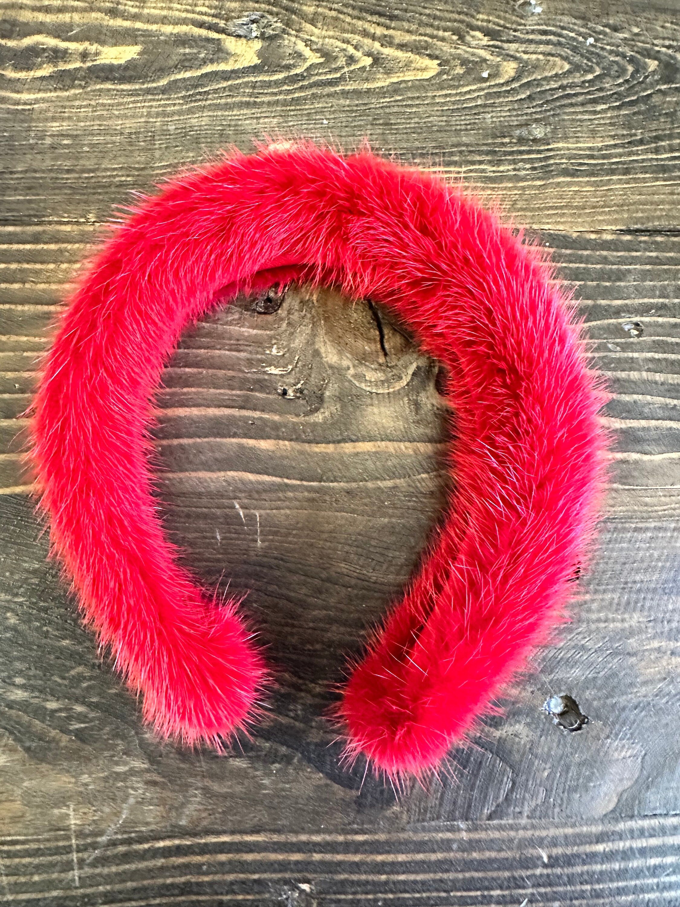 fur headband mink real fur accessories stylish fur headband fur gift idea