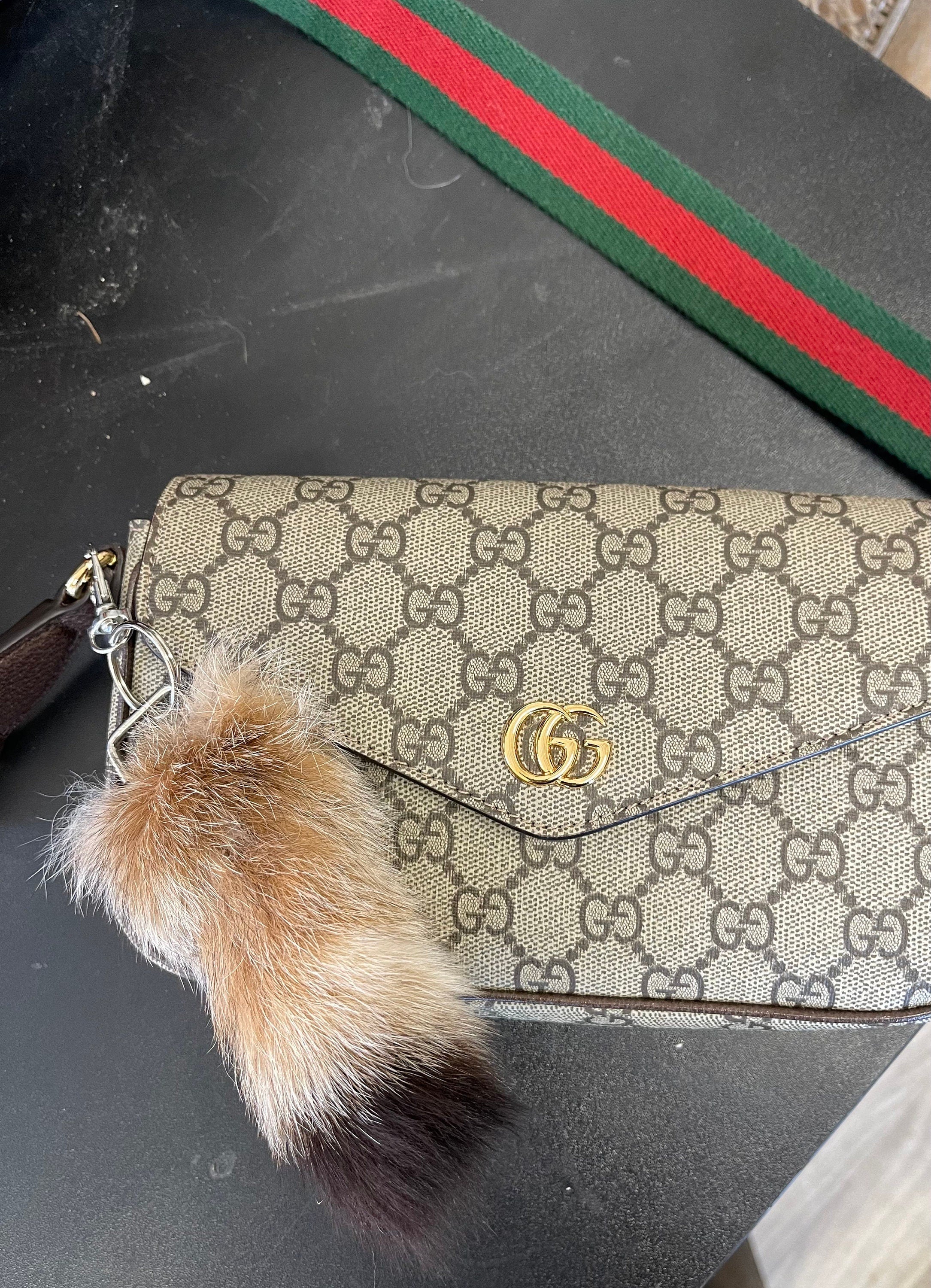 Lynx tail keychain real fur accessory ethically sourced tail