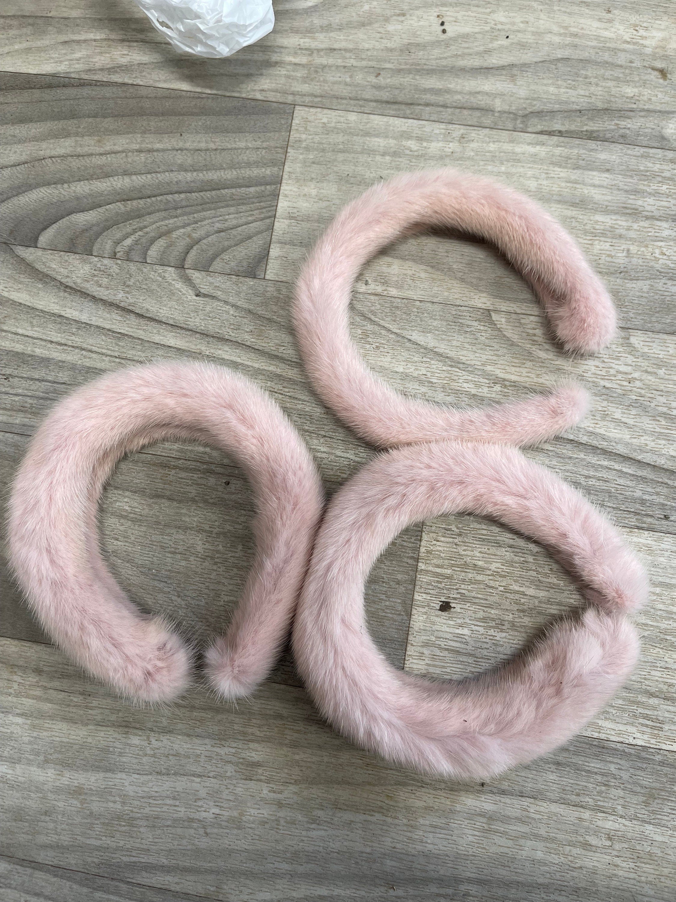 fur headband mink real fur accessories stylish fur headband fur gift idea